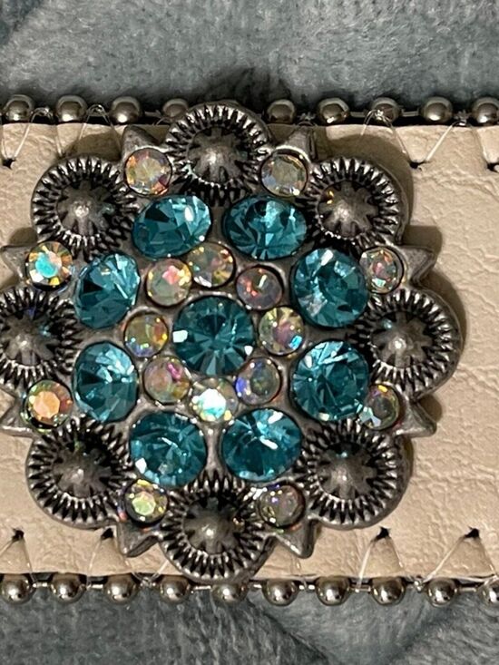 BHW Women’s Rhinestone Studded Leather Western Cowgirl Belt main image 14
